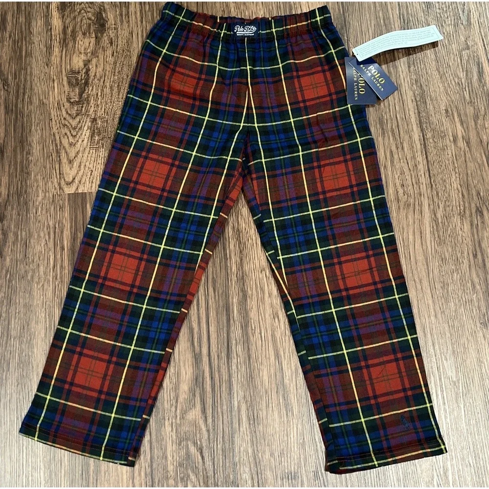 Polo Ralph Lauren Youth Red Plaid Sleep Pants Size 8